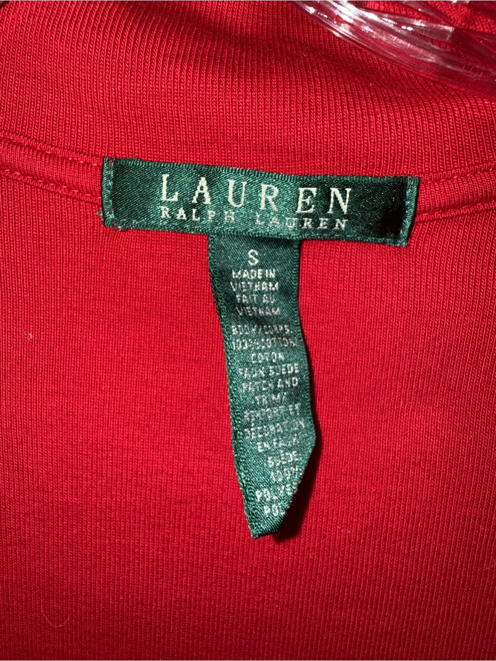 Lauren Ralph Lauren Red Long Sleeve Quarter-Zip Dress - Picture 2 of 10